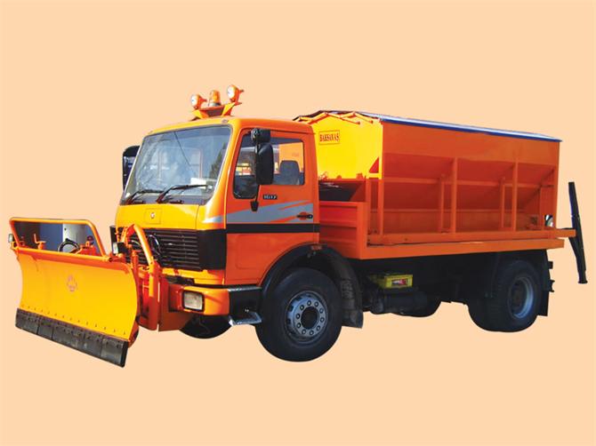 Kar Küreme ve Tuz Serpme Arabası - Kombine sistem